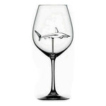 Built-in Shark Sea Wine Glasses