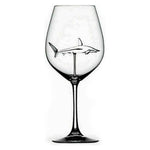 Built-in Shark Sea Wine Glasses