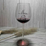 Built-in Shark Sea Wine Glasses