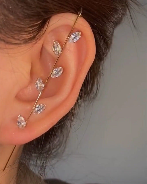 Crystal Vintage Long Wrap Earrings - Image 13