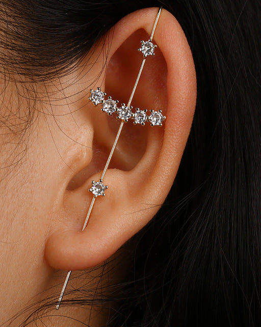 Crystal Vintage Long Wrap Earrings - Image 8