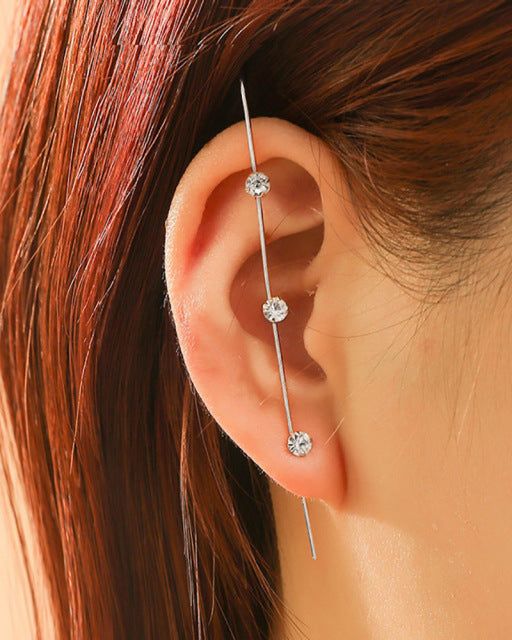Crystal Vintage Long Wrap Earrings - Image 7