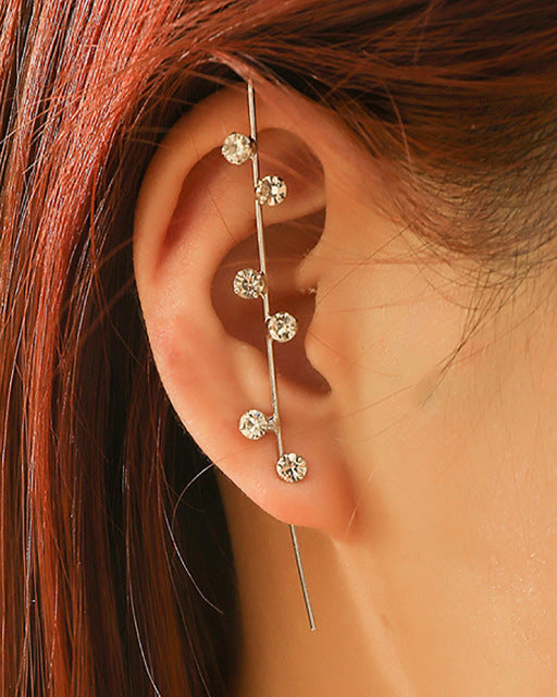 Crystal Vintage Long Wrap Earrings - Image 10