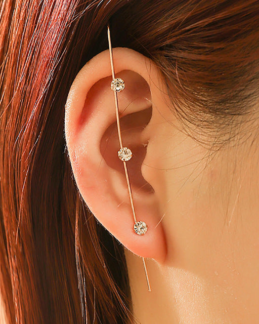 Crystal Vintage Long Wrap Earrings - Image 3