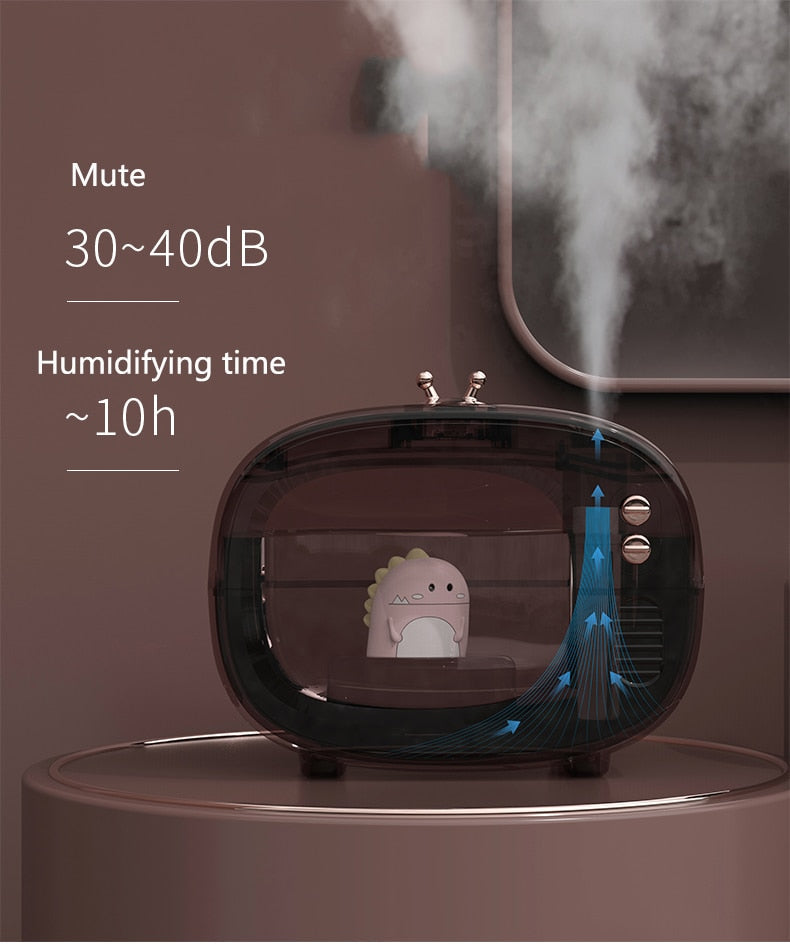 Portable Mini TV USB Humidifier Lamp - Image 1