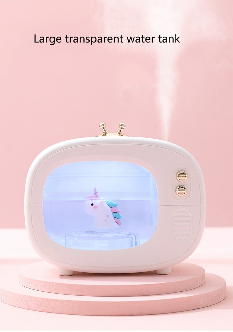 Portable Mini TV USB Humidifier Lamp - Image 4