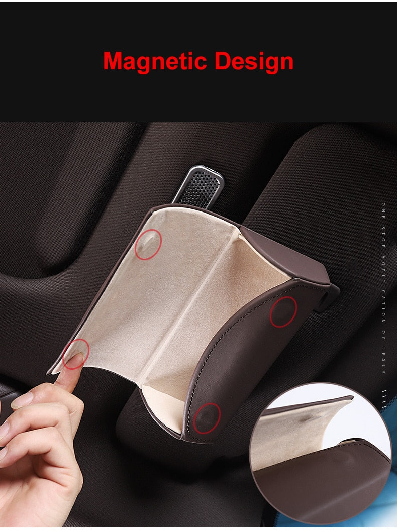Car Front Sun Glasses Case Box - Image 6