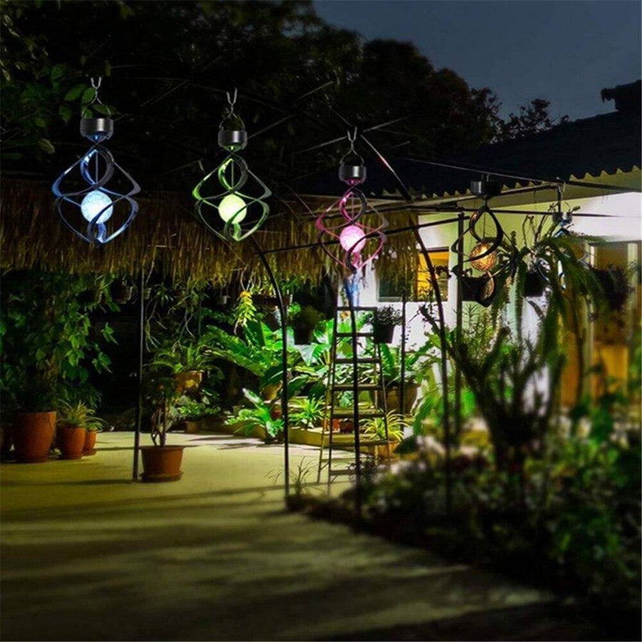 7-Colour Solar Changing LED Wind Chimes Light - Image 2