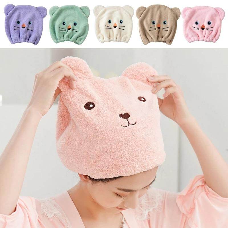 Microfiber Breathable Quick Dry Hair Hat - Image 1