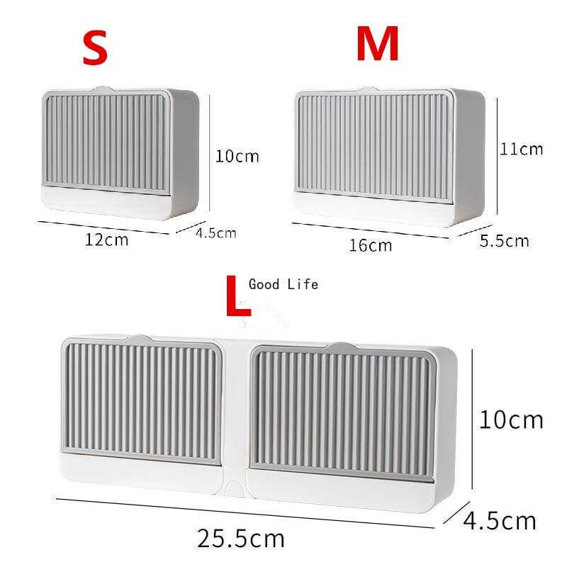 Creative Double Storage Wall Mounted Soap Box - Image 12