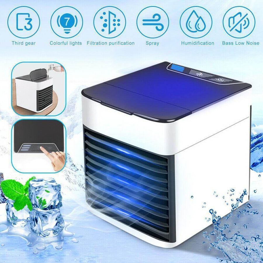 Portable Mini Desktop Humidifier Air Cooler Fan - Image 0