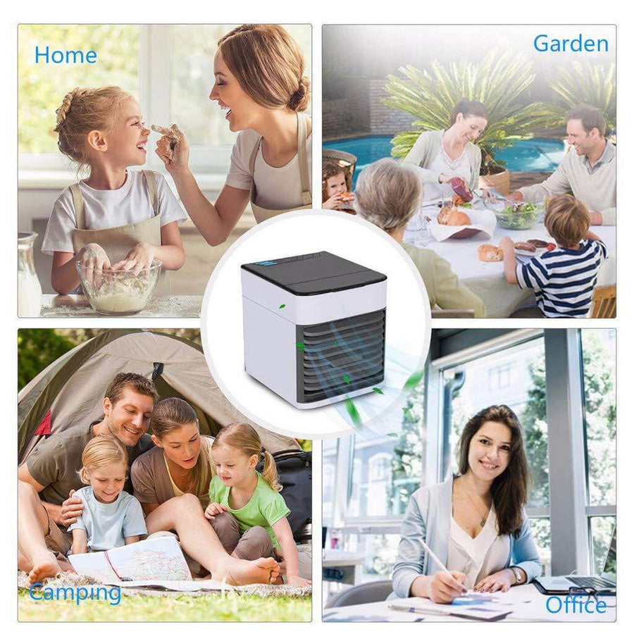 Portable Mini Desktop Humidifier Air Cooler Fan - Image 1