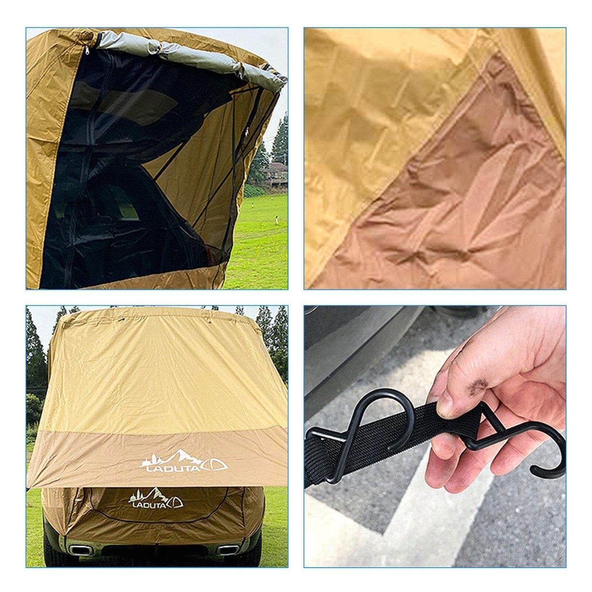 Camping Waterproof Car Sunshade Trunk Tent