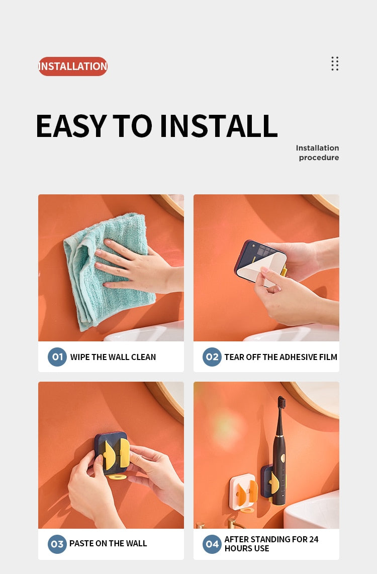 Wall Mounted Gravity Sensor Toothbrush Holder - Image 3