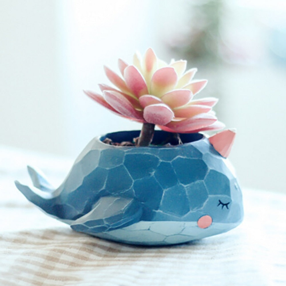 Whale Decorative Flower Vase