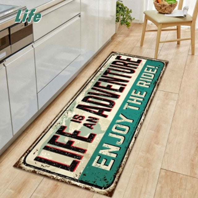 Stylish Non-Slip Laundry Room Floor Mat