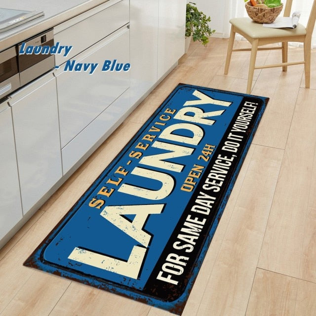 Stylish Non-Slip Laundry Room Floor Mat