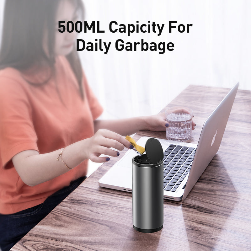 Elegant Mini Matte Car Trash Can - Image 5