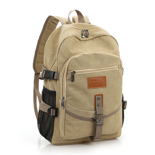 Shoulder Strap Zipper Solid Casual Backpack - Image 7