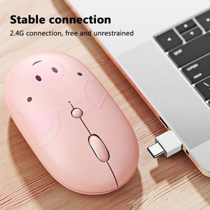 Rechargeable Universal USB-C Cartoon Wireless Mouse · Mavigadget