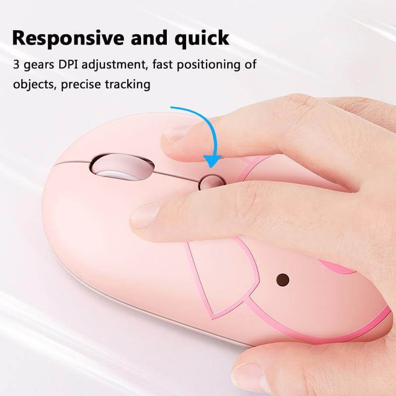 Rechargeable Universal USB-C Cartoon Wireless Mouse - Image 4