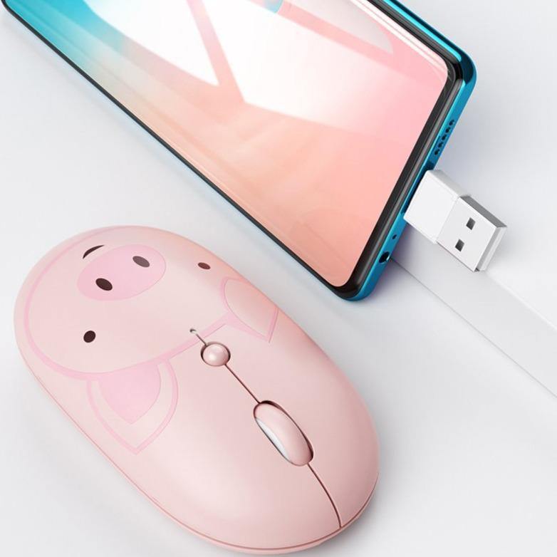 Rechargeable Universal USB-C Cartoon Wireless Mouse - Image 0