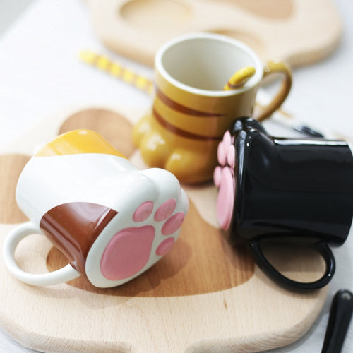 Cute Cat Paw Ceramic Coffee Mug - Image 0