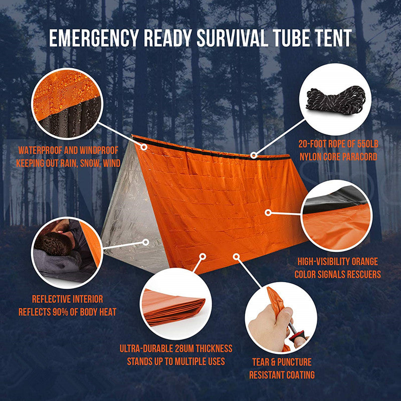 Camping Emergency Sleeping Bag Blanket Tent - Image 1