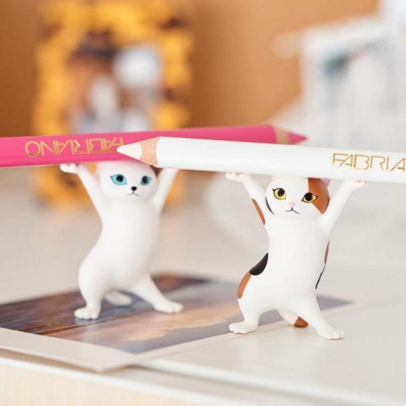 Cat Figurine Pen Holder - Image 0