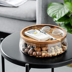 Elegant Glass Bowl Dried Food Storage Box