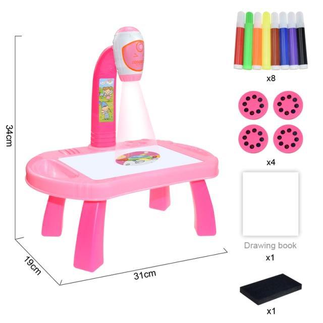 Educational Kids Art Drawing Projector Table - Image 4