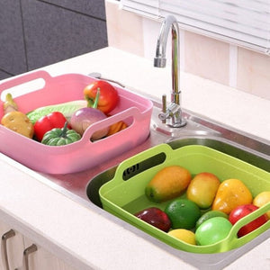 Portable Large Vegetable Washer Drain Basket - Image 0