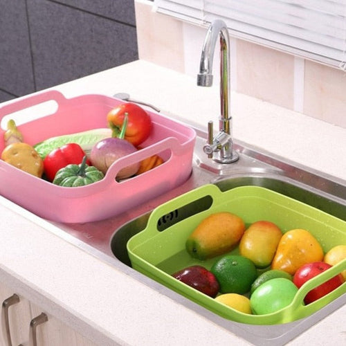 Portable Large Vegetable Washer Drain Basket - Image 0