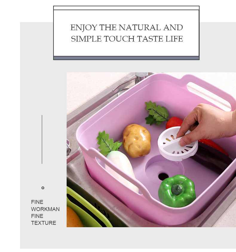 Portable Large Vegetable Washer Drain Basket - Image 5