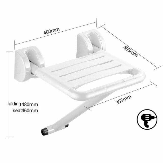 Stainless Steel Wall Mounted Folding Stool · Mavigadget