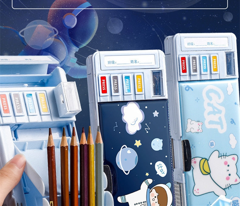 Stationery Kids Cartoon Pencil Storage Box - Image 9