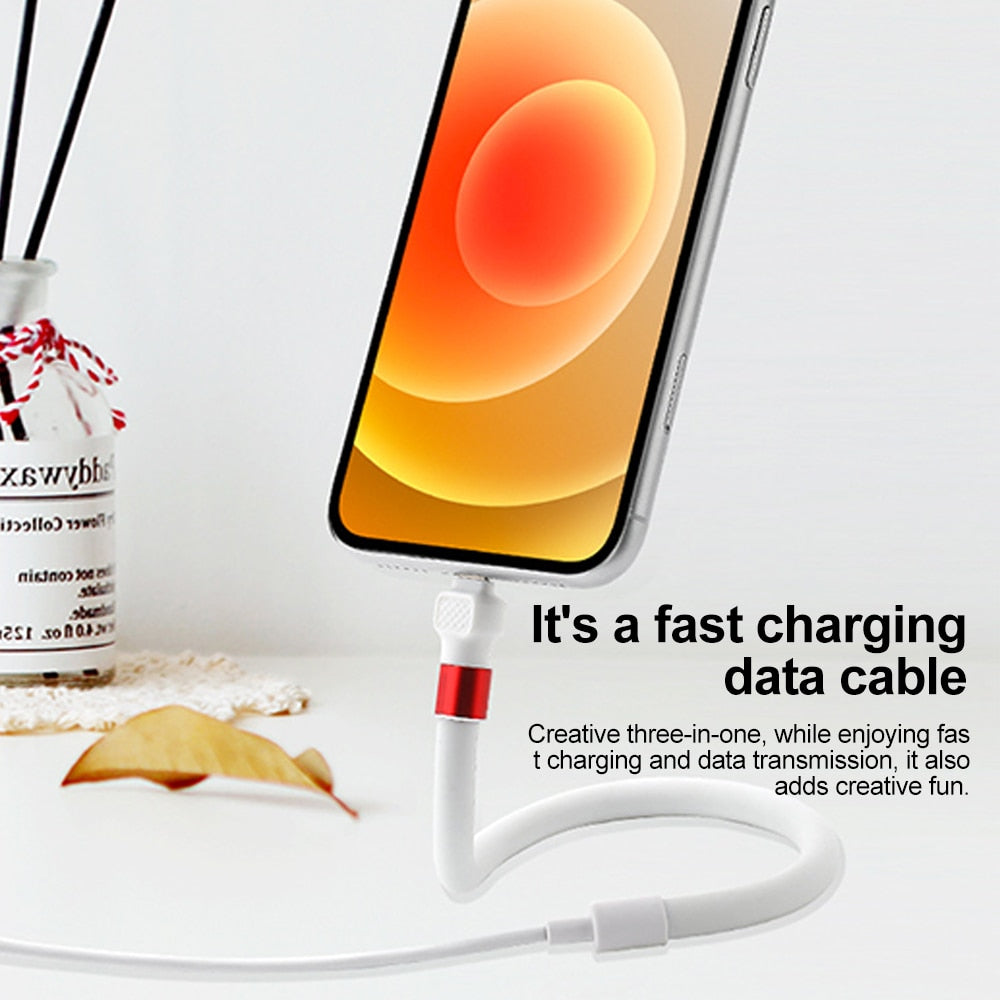 Lazy Fast Charging Cable Phone Holder