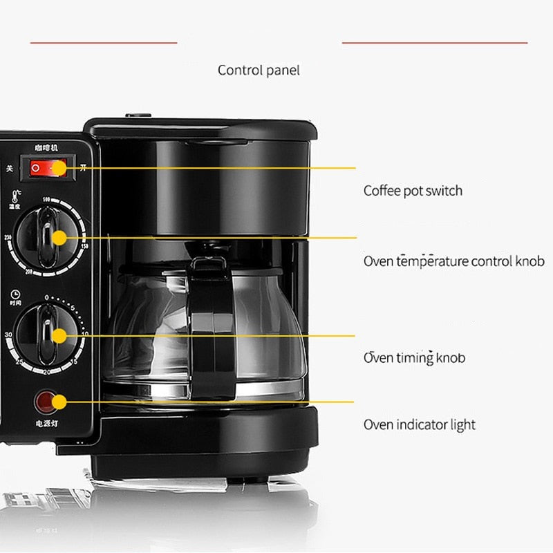 3in1 Multifunctional Breakfast Maker Oven