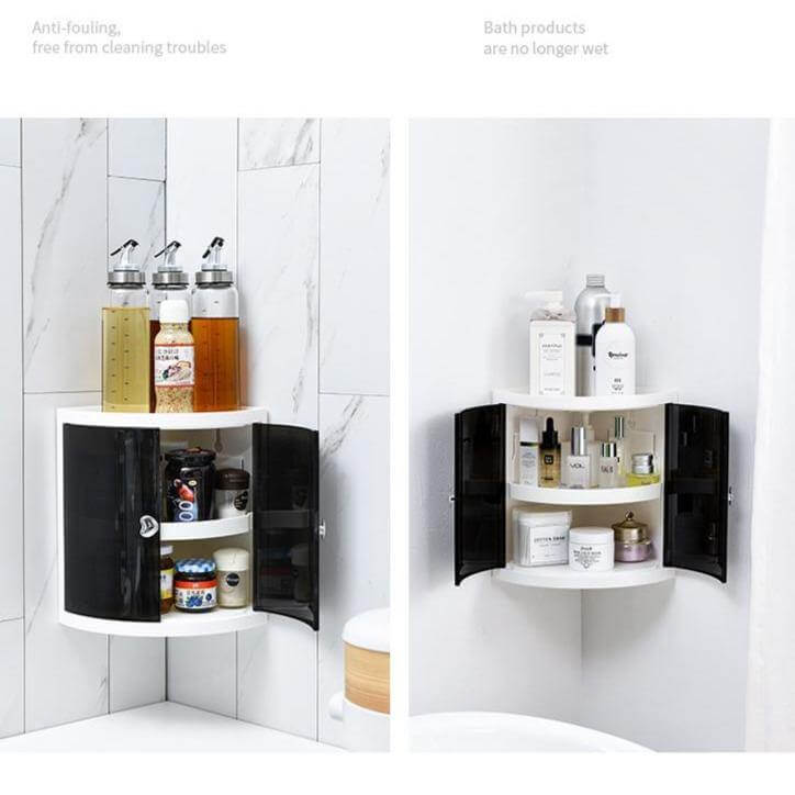 Bathroom Space-Saver Corner Organizer Rack