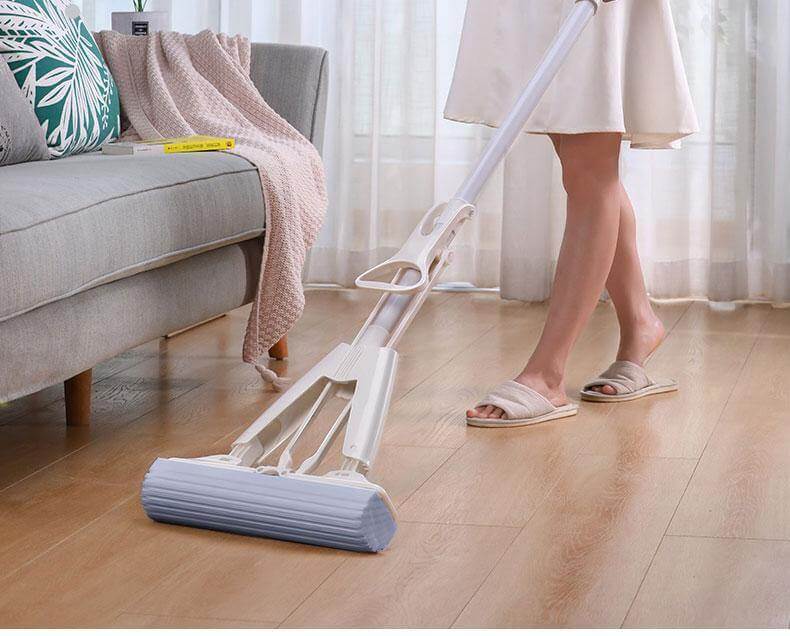 Double-Fold Automatic Easy Squeeze Mop - MaviGadget