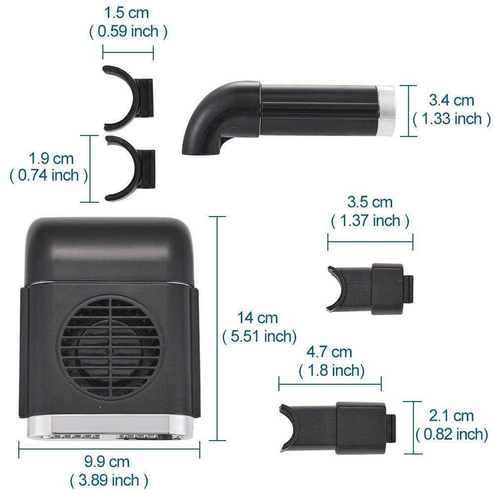 Car Back Seat Cooler USB Air Fan