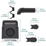 Car Back Seat Cooler USB Air Fan