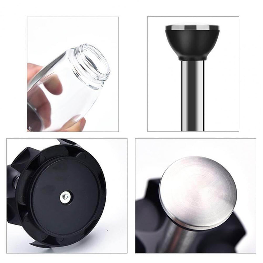 Smart Rotating Stainless Steel Glass Seasoning Set - Image 9