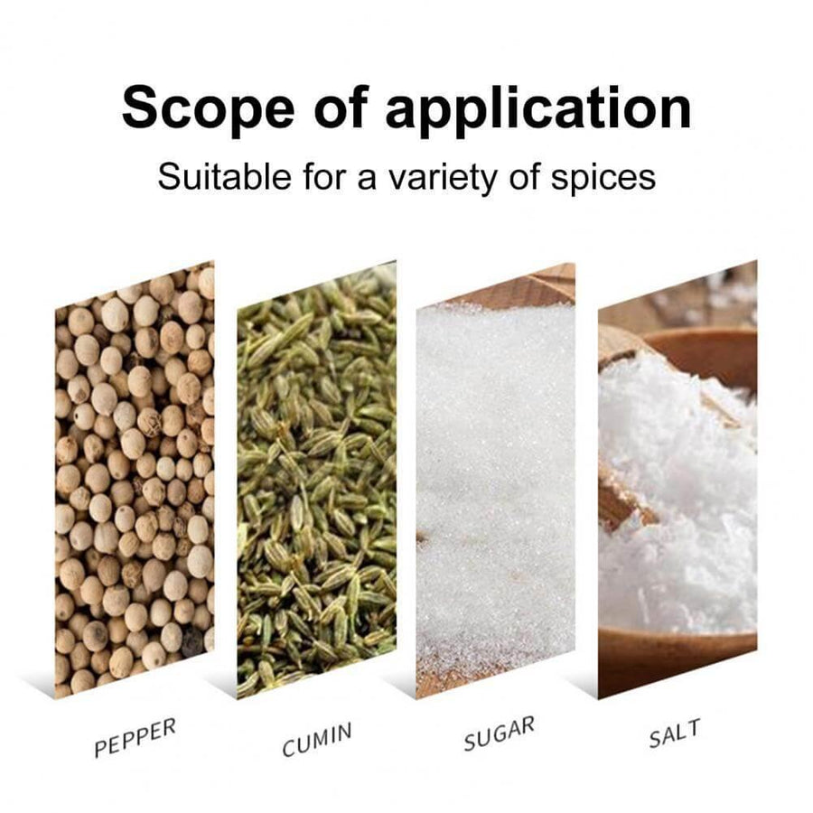 Smart Rotating Stainless Steel Glass Seasoning Set - Image 4