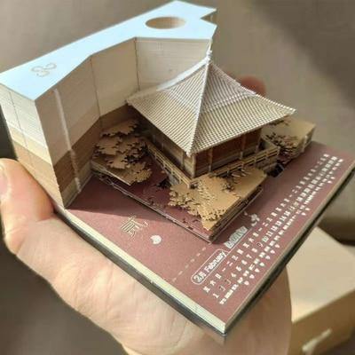 Creative 3D Ancient Architectural Creative Paper