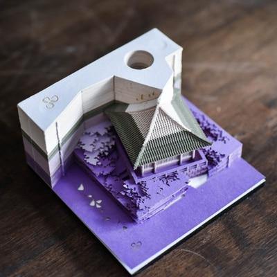 Creative 3D Ancient Architectural Creative Paper - Image 21