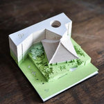 Creative 3D Ancient Architectural Creative Paper