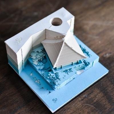 Creative 3D Ancient Architectural Creative Paper