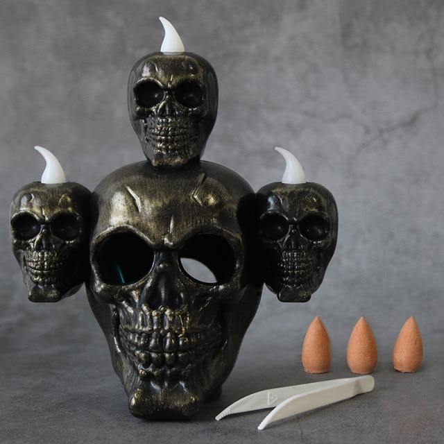 Led Candle Scary Halloween Skull Head Lamp - Image 5