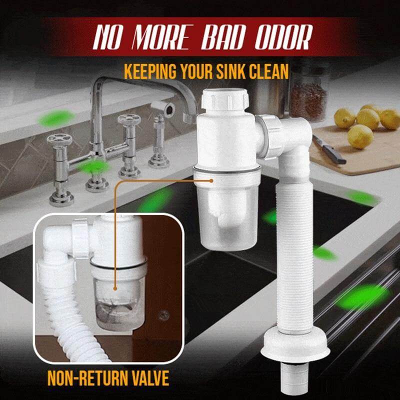 Odor-free Bathroom Kitchen Expandable Filter Pipe - Image 3